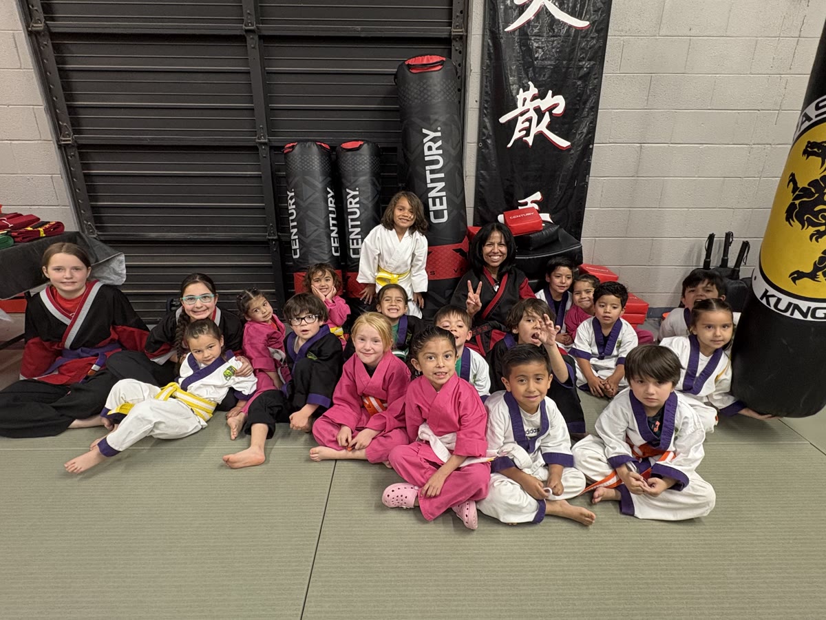 Kids Martial Arts students training at El Paso Kung Fu