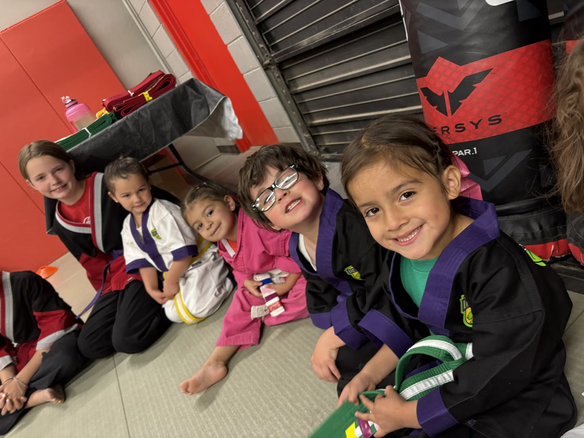 Little Dragons students training at El Paso Kung Fu